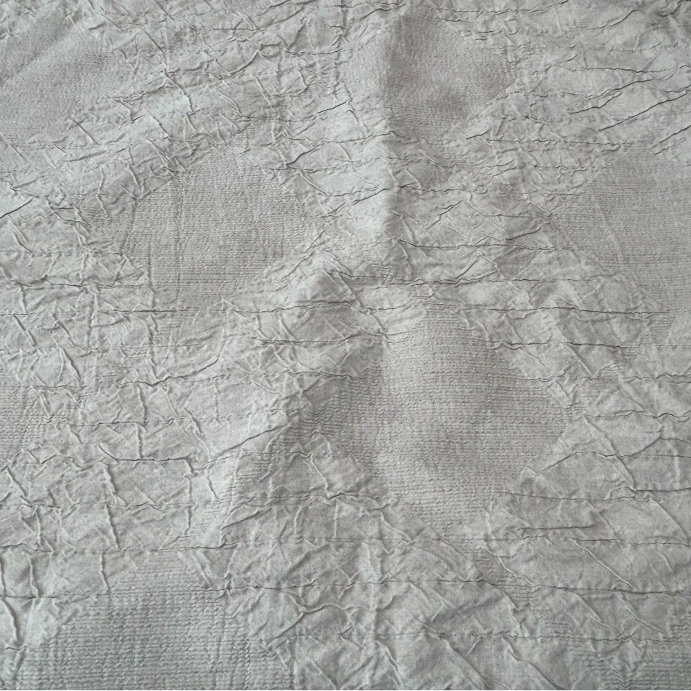 Crate & Barrel Cotton Linen Crinkle Texture Euro Pillow Sham